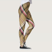 karierter Tartan in hellrosa Leggings (Rechts)