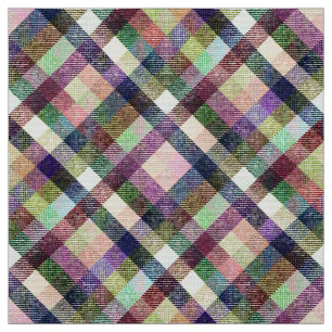 karierter Tartan kariertes klassisches blaues rosa Stoff