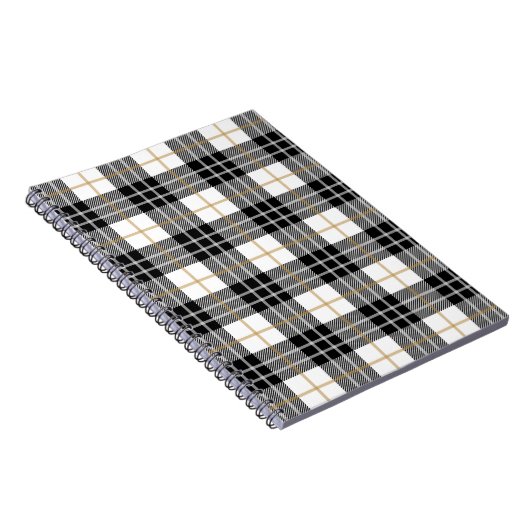 Karierter Tartan Notizblock (Rechte Seite)