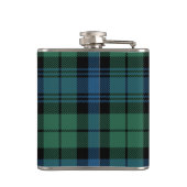 Karierter Tartan Retro Family Camping Squad Vater Flachmann (Rückseite)