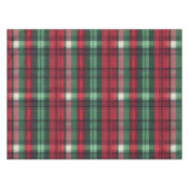 Karierter Tartan, traditioneller Rotgrüner Tartan Tischdecke (Vorderseite (Horizontal))