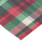 Karierter Tartan, traditioneller Rotgrüner Tartan Tischdecke (Schrägansicht)