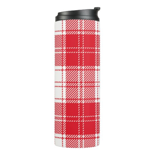 Karierter Thermaltumbler Thermosbecher (Nach links gedreht)
