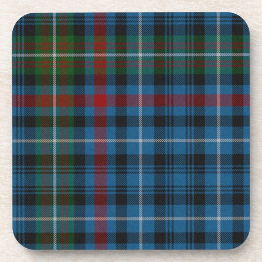 Karierter Untersetzer Green und Red Tartan (Vorderseite)