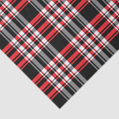 Karierter Urlaub in gemütlichem Rot, Schwarz und W Seidenpapier (Ausschnitt)