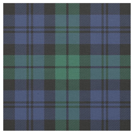 Karierter Urlaub in Grün und Blau Stoff (Nahaufnahme)