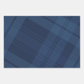 Karierter Urlaub in Marineblau Geschenkpapier Set (Vorderseite 3)