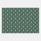 Karierter Urlaub in Rosa und Evergreen Geschenkpapier Set (Vorderseite 3)