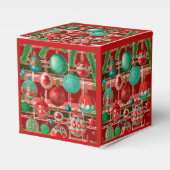 Karierter Urlaub in Rot Grün Geschenkschachtel (Vorderseite)