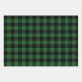 Karierter Urlaub in Rot, Grün und Blau Buffalo Geschenkpapier Set (Vorderseite 2)