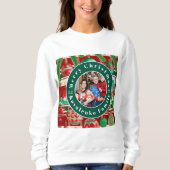 Karierter Urlaub in Rot und Grün Sweatshirt (Vorderseite)