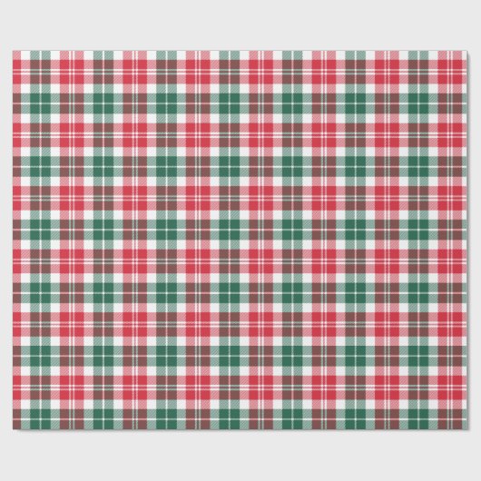 Karierter Urlaub in Rot und Grün von Tartan Geschenkpapier (Flach)