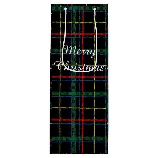 Karierter Urlaub Weinbeutel Geschenktüte Für Weinflaschen (Vorderseite)