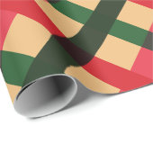 Karierter Urlaubswrapping in Rot und Grün von Tart Geschenkpapier (Rolleneckpunkt)