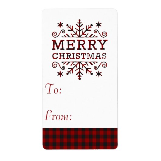 Karierter Weihnachts-Schneeflocken (Vorne)