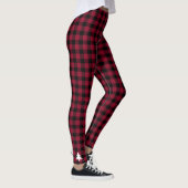 Karierter Weihnachtsbaum Rot Leggings (Rechts)