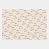 Karierter Weihnachtsbaum rot und grün Geschenkpapier Set (Vorderseite 3)