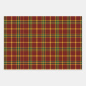 Karierter Weihnachtsbaum rot und grün Geschenkpapier Set (Vorderseite 2)