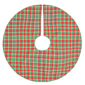 Karierter Weihnachtsbaumrock Polyester Weihnachtsbaumdecke (Vorderseite)