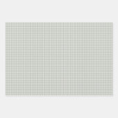Karierter Weihnachtsbüffel Karo | Gingham pastellf Geschenkpapier Set (Vorderseite)