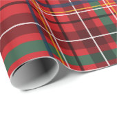 Karierter Weihnachtsfeiertag Geschenkpapier (Rolleneckpunkt)