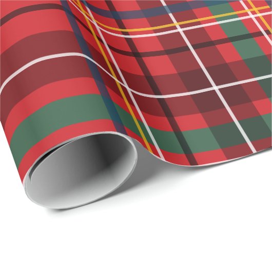 Karierter Weihnachtsfeiertag Geschenkpapier (Rolleneckpunkt)