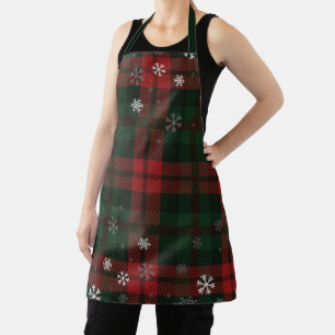 Karierter Weihnachtsfeiertag Schürze
