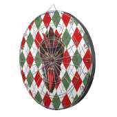 karierter Weihnachtskrampf Dartscheibe (Vorderseite rechts)