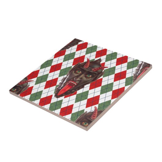 karierter Weihnachtskrampf Fliese (Seite)