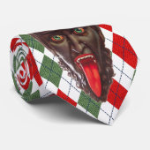 karierter Weihnachtskrampf Krawatte (Gerollt)