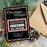 Karierter Weihnachtsmann liebt Ho House Weihnachte<br><div class="desc">In der Stimmung für einen Urlaub Spaß? Die Weihnachtsweihnachtsfeier dieses Weihnachtsmanns wird bestimmt ein gutes Lachen in die Weihnachtszeit bringen. Passen Sie den Text an,  um Ihren Anlass Anzug,  und fügen Sie Ihre Party-Details hinzu. Das Design zeigt Santa Text in karierten Weihnachtsfarben (rot,  braun,  grün).</div>