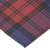 Karierter Weihnachtsmann MacLachlan Personalisiert Tischdecke (Schrägansicht)