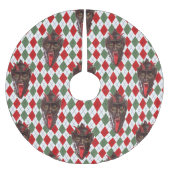 karierter Weihnachtsrock Polyester Weihnachtsbaumdecke (Vorderseite)