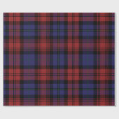 Karierter Weihnachtsurlaub Tartan Geschenkpapier (Flach)