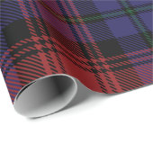 Karierter Weihnachtsurlaub Tartan Geschenkpapier (Rolleneckpunkt)