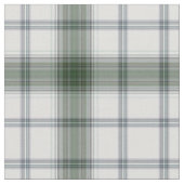 Karierter Weißgrauer Tartan Stoff (Nahaufnahme)