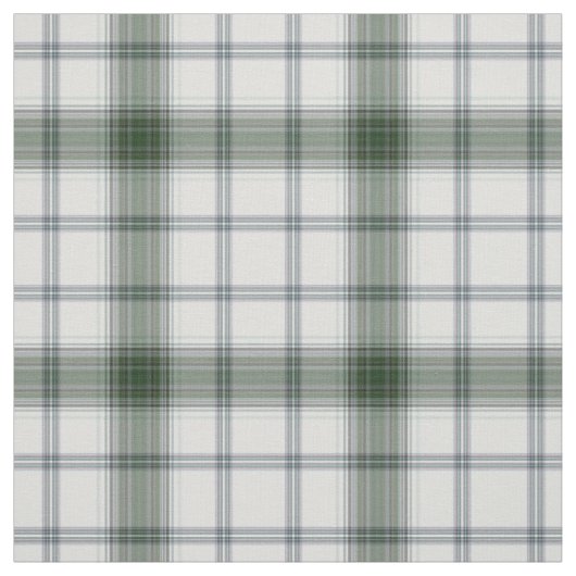 Karierter Weißgrauer Tartan Stoff (Muster)