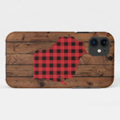 Karierter Wisconsin Telefon-Kasten Paul Bunyan Case-Mate iPhone Hülle (Rückseite (Horizontal))