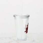 Karierter Zug personalisiert Acryltrinkbecher (Rechts)