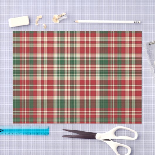 Kariertes 01-GEWEBE-WRAPPING-PAPIER Seidenpapier (Handwerk)