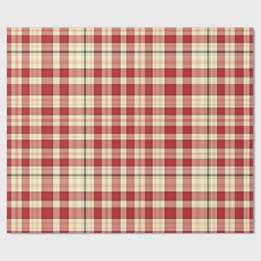 Kariertes 20-GIFT-WRAPPING-PAPIER Geschenkpapier (Flach)