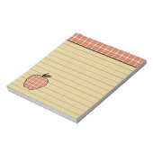 Kariertes Apple Editor Notizblock (Rotiert)