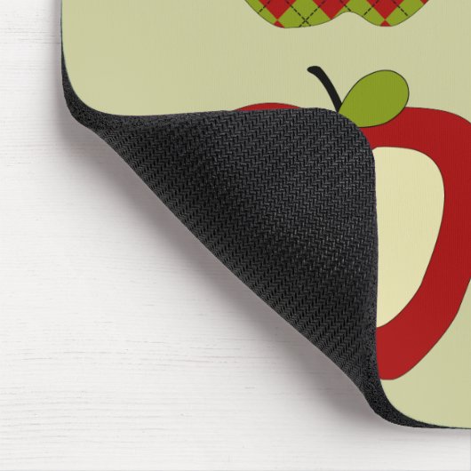 Kariertes Apple-Quartett Mousepad (Ecke)