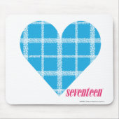 Kariertes Aqua 2 Mousepad (Vorne)