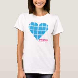 Kariertes Aqua 2 T-Shirt
