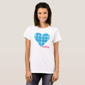 Kariertes Aqua 2 T-Shirt (Vorne ganz)