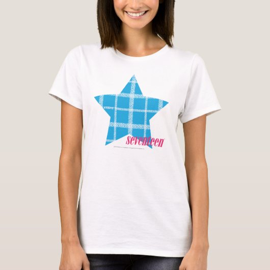 Kariertes Aqua 3 T-Shirt (Vorderseite)