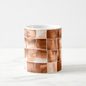 Kariertes Aquarellmuster Kaffeetasse (Mittel)