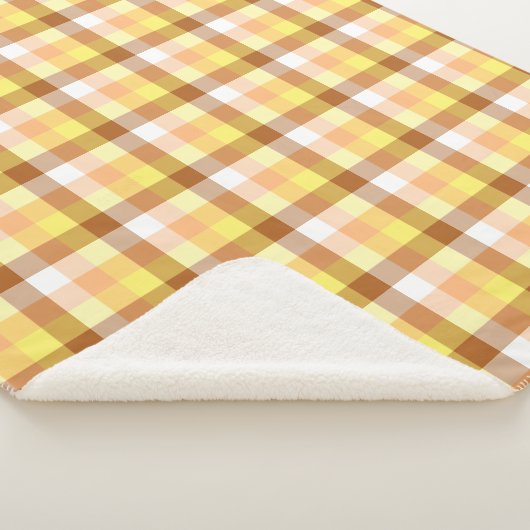 Kariertes autonales Muster Sherpadecke (3/4)