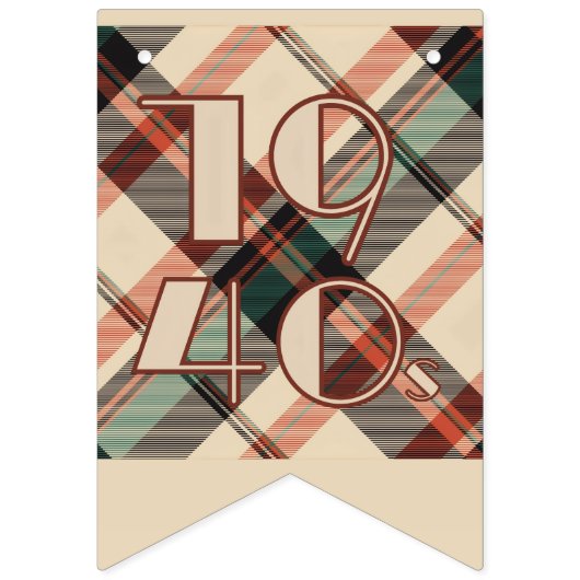 kariertes Banner der 40er Jahre (Zweite Fahne)